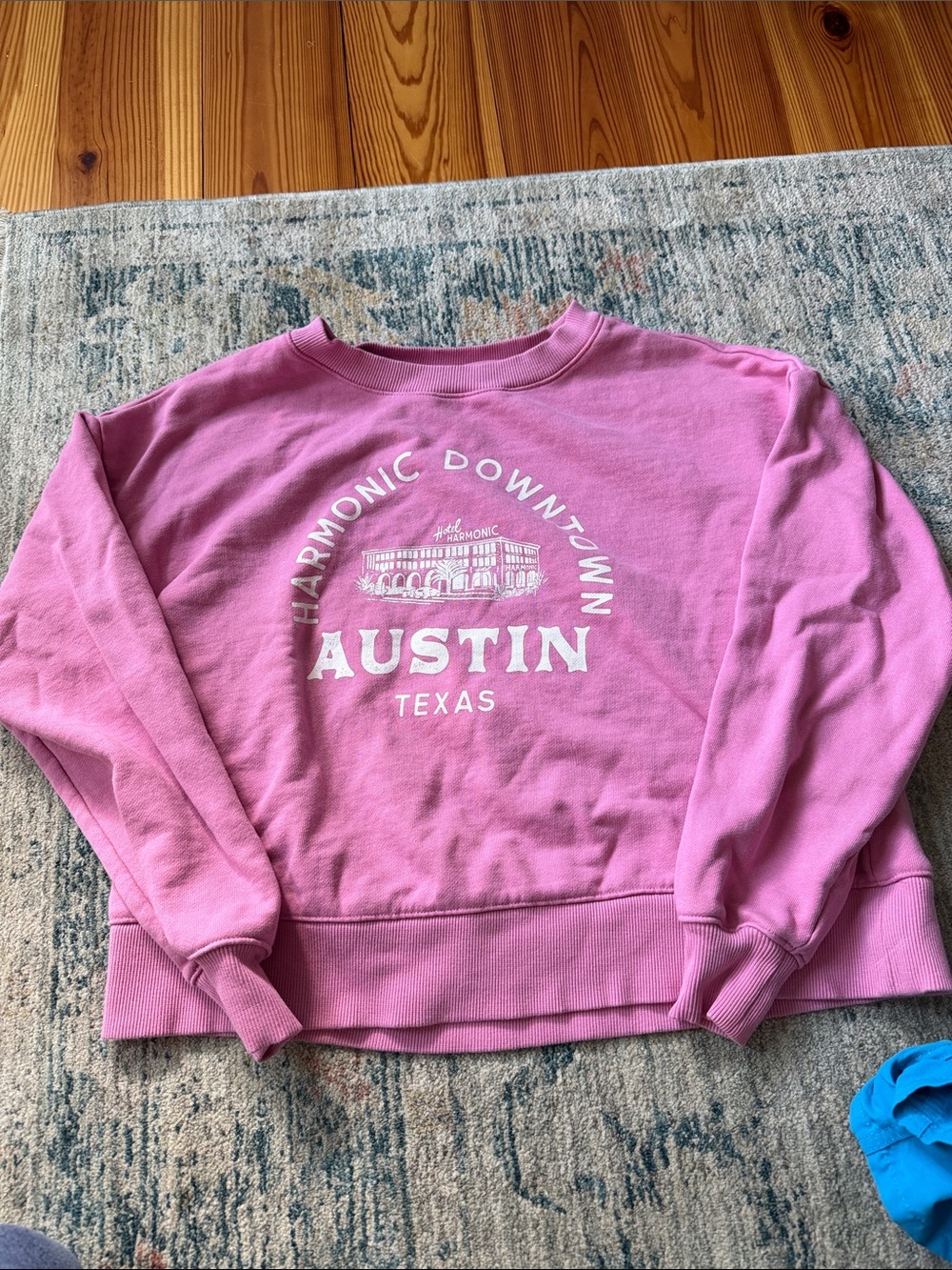 Maeve Pink Austin Texas Graphic Crewneck Sweatshirt
